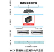 大口徑pccp管道泄漏監(jiān)測系統(tǒng)方案采用分布式光纖傳感技術(shù)對PCCP管斷絲檢測，管線泄露檢測，管道應(yīng)變形變監(jiān)測，具有防開挖功能，另外使用電學(xué)式傳感器水聽器、高頻壓力傳感器套件對管線進(jìn)行水錘漏損、滲漏監(jiān)測，整套pccp管道泄漏監(jiān)測系統(tǒng)可以實現(xiàn)實時在線、全生命周期的管道健康監(jiān)測，實現(xiàn)與物理水利、水網(wǎng)同步仿真運行、虛實交互、迭代優(yōu)化。